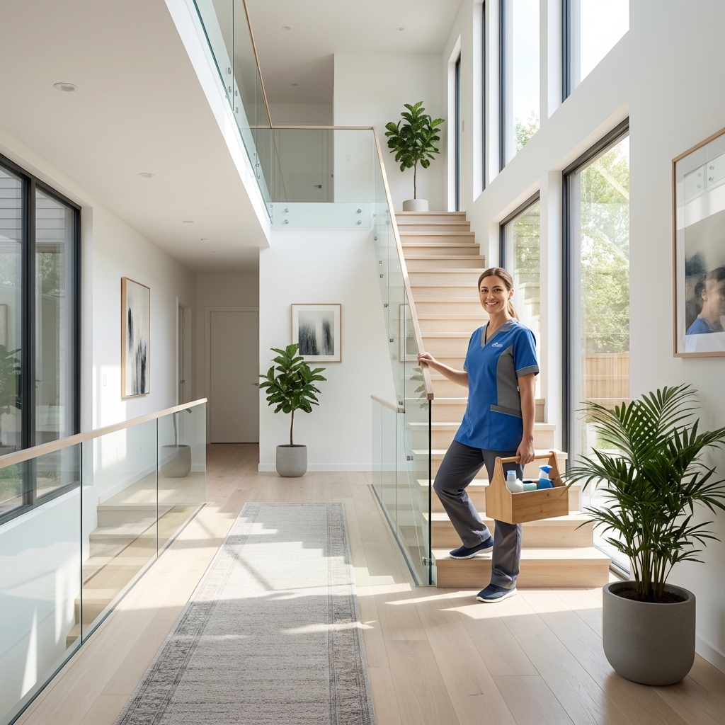 Professional cleaning team